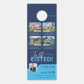 Blue 実在 Estate Agentのプロパティ一覧ブローカー ドアノブサイン (裏面)