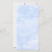 Blue 忘れ Me Not結婚's Photo Thank サンキューカード (裏面)