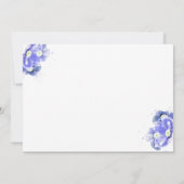 Blue 忘れ-me-not葬儀案内カード 招待状 (裏面)