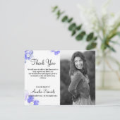 Blue 忘れ-Me-Not Inメモリサンキューカード 招待状 (スタンド正面)