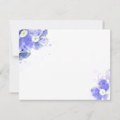 Blue 忘れ-Me-Not Inメモリサンキューカード 招待状 (裏面)