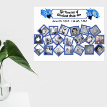 Blue 忘れ Me Notsタイムライン写真コラージュ