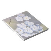 BLUE-忘れME-NOTSカスタマイズ可能ノートパッド ノートパッド (アングル)