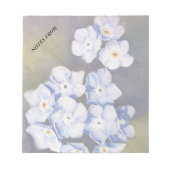 BLUE-忘れME-NOTSカスタマイズ可能ノートパッド ノートパッド (正面)