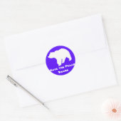 Blue 救 the Polar  Bears Stickers ラウンドシール (封筒)