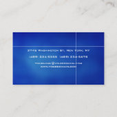 Blue 澄ん Monogramマユニークネージャ 名刺 (裏面)