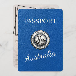 Blue 王室の Australia Passportの保存日 セーブザデート