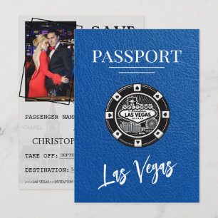 Blue 王室の Las Vegas Passport日付の保存 セーブザデート