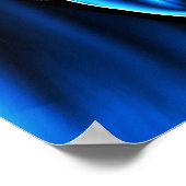 Blue 白熱［赤熱］光を放つ Teeth Bite & Gums歯医者ポスター ポスター (角)