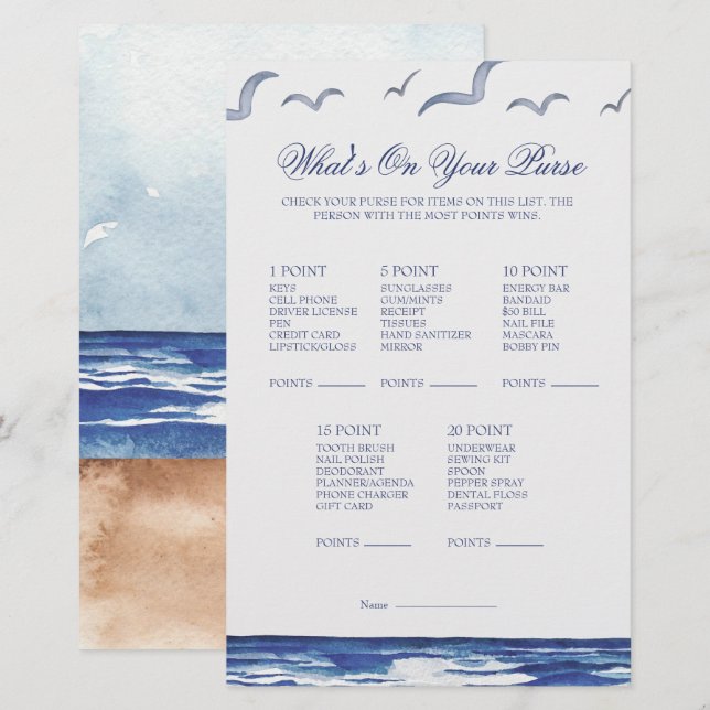 Blue 航海の Coastal Sea Whatsの財布のゲーム (正面/裏面)