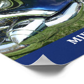 Blue 1957 Chevy, Name or Message, Your Photo ポスター (角)