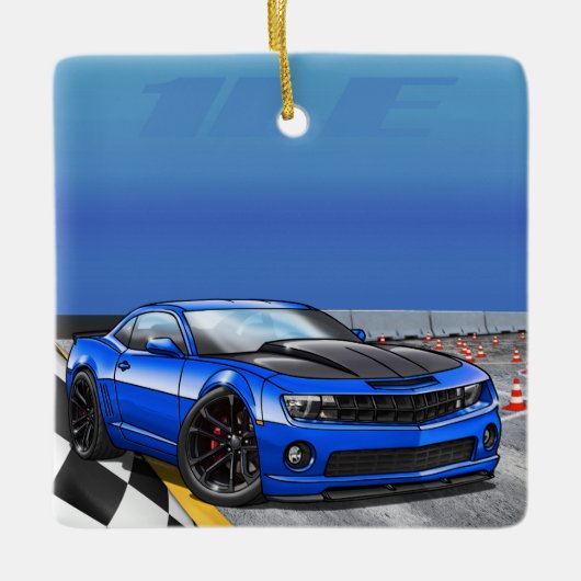 Blue_1LE セラミックオーナメント (正面)