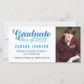 Blue 2013卒業発表フォトカード 案内状 (正面)