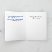 Blue 2022年おめでとう、大学院カード – 男性 カード (内部)