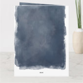 Blue 4 Photo Father's Day Card From Amazing Son カード (裏面)