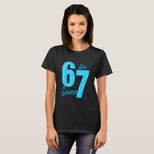 Blue 67 Funny Meme  Tシャツ (正面フル)