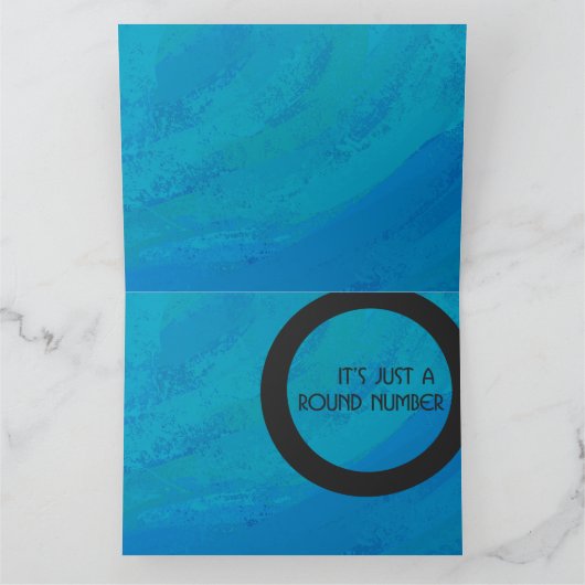 Blue 80 Decade誕生日 カード (内部)