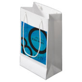 Blue 80 Decade誕生日 スモールペーパーバッグ (正面アングル)