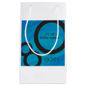 Blue 80 Decade誕生日 スモールペーパーバッグ (正面)