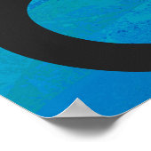 Blue 80 Decade誕生日 ポスター (角)