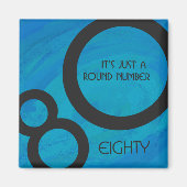 Blue 80 Decade誕生日 マグネット (正面)