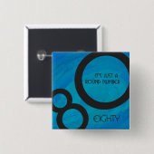 Blue 80 Decade誕生日 缶バッジ (正面&裏面)