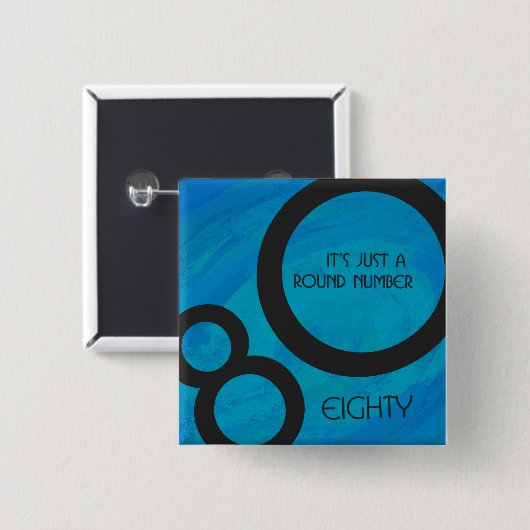 Blue 80 Decade誕生日 缶バッジ (正面&裏面)