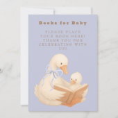 Blue A Silly Goose Books for Baby Sign 招待状 (正面)