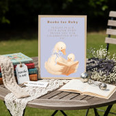 Blue A Silly Goose Books for Baby Sign 招待状
