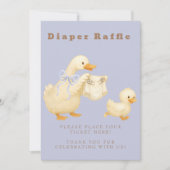 Blue A Silly Goose Diaper Raffle Table Sign  招待状 (正面)