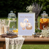 Blue A Silly Goose Dirty Soda Bar Sign 招待状