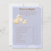 Blue A Silly Goose Price is Right Game card 招待状 (正面)