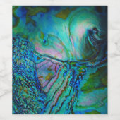 Blue Abalone Motif ワインラベル (シングルラベル)