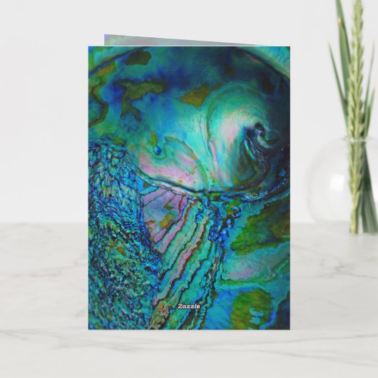 Blue Abalone Motif 招待状 (裏面)