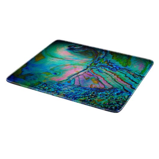 Blue Abalone Shell カッティングボード (角)