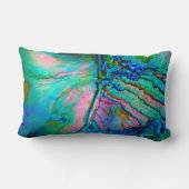 Blue Abalone Shell Accent Throw Pillow ランバークッション (裏面)