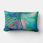 Blue Abalone Shell Accent Throw Pillow ランバークッション (正面)