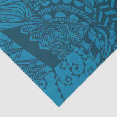 Blue Abstract Art Pattern 薄葉紙 (詳細)