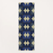 Blue abstract design stylish yoga mat ヨガマット (正面)
