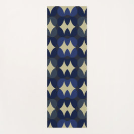 Blue abstract design stylish yoga mat ヨガマット