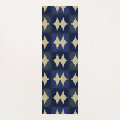 Blue abstract design stylish yoga mat ヨガマット (裏面)