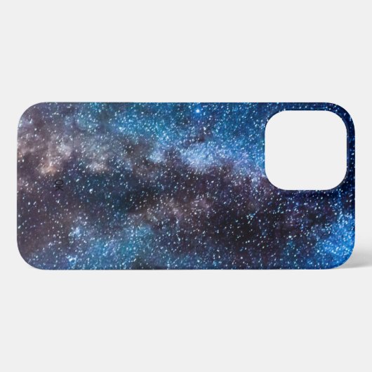 Blue Abstract Motivational iPhone 13 Pro Max Case iPhoneケース (裏面横)