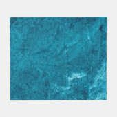 Blue abstract textureabstract, art, graphic decor, フリースブランケット (正面(横))