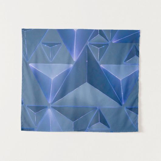 Blue abstract wallpaper タペストリー (正面(横))