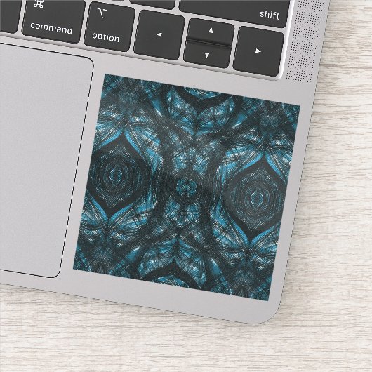 Blue Abstract Watercolor Art シール (詳細)