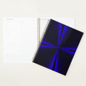 Blue Accent Clover Leaf Geometric Spiral Planner プランナー手帳 (ディスプレー)