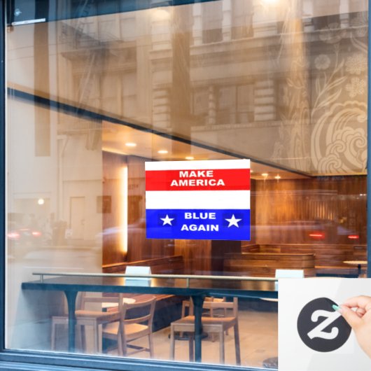 Blue Again ウィンドウサイン (カフェ窓)