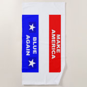 Blue Again ビーチタオル (正面)