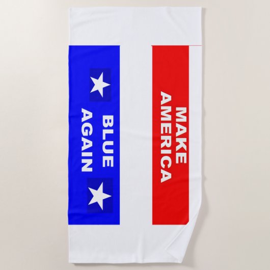 Blue Again ビーチタオル (正面)