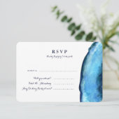 Blue Agateレスポンスカード（詳細） 出欠カード (スタンド正面)